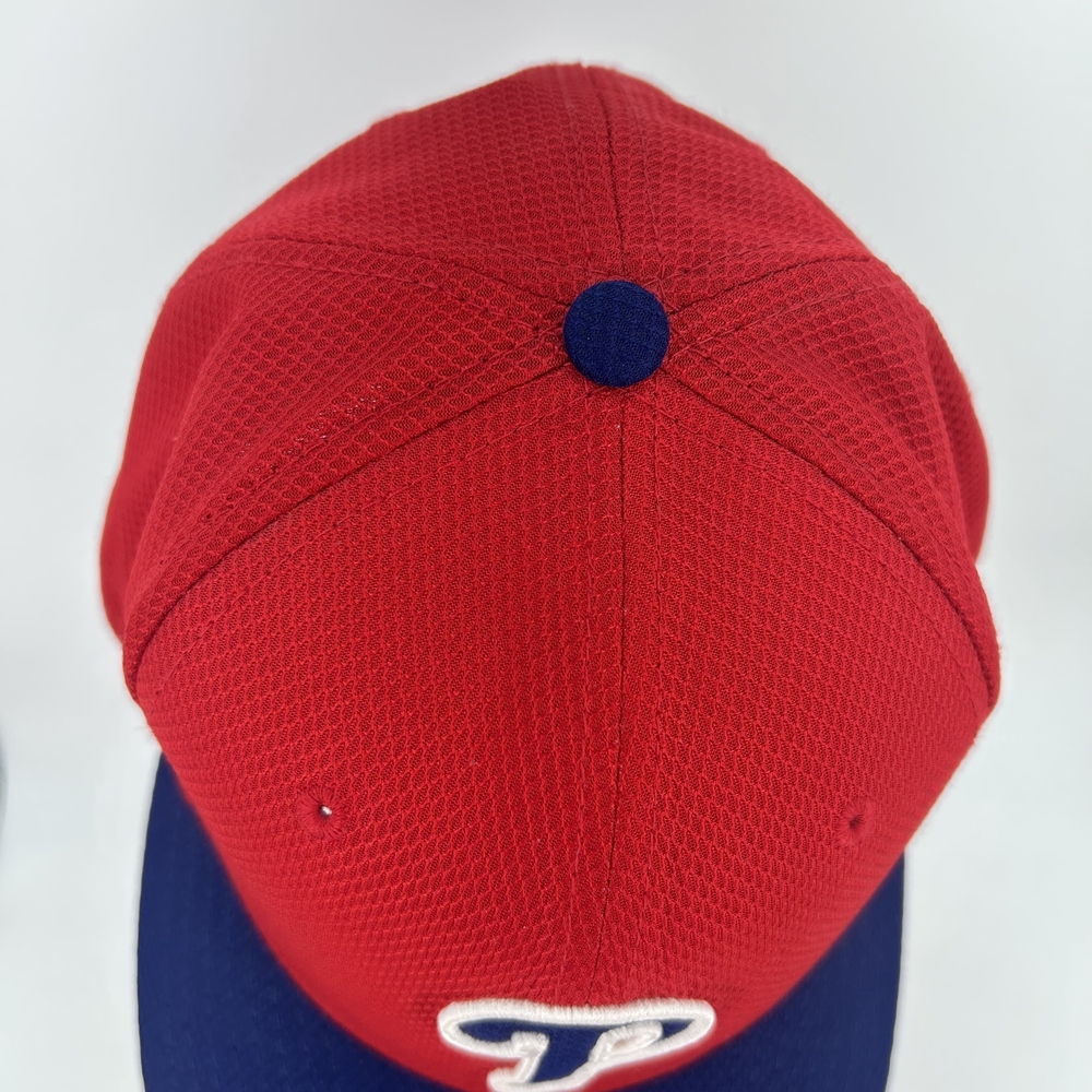 Philadelphia Phillies Hat Cap Fitted Mens 7 1/2 Red Blue MLB Baseball New Era - Picture 8 of 8